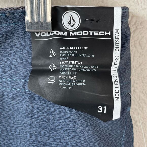 NWT Volcom Modtech Swim Trunks Size 31 - Picture 2 of 6
